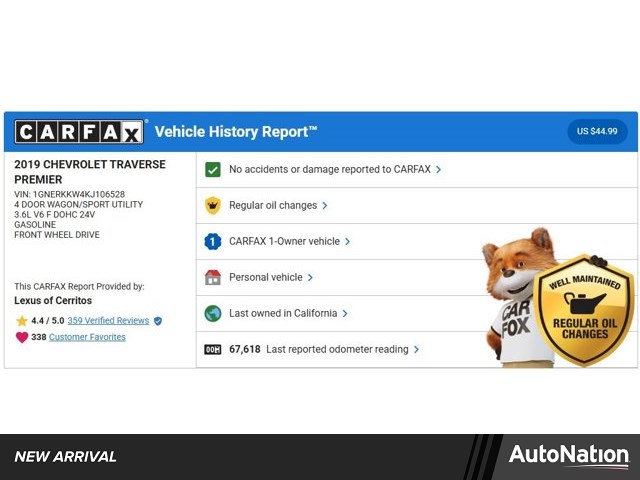 2019 Chevrolet Traverse 2WD Sport Utility Vehicles