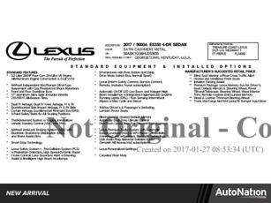2017 Lexus ES